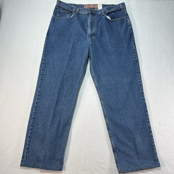 Eddie Bauer Jeans Men's 38x29‎ Classic Fit Stone Wash Denim Vintage USA Style - Picture 1 of 11